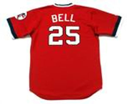 Cleveland Indians Buddy Bell Cooperstown MLB jersey front view