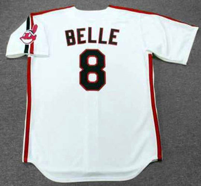 Cleveland Indians Albert Belle MLB jersey front view