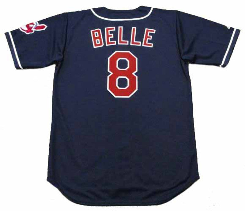 Cleveland Indians Albert Belle MLB jersey front view