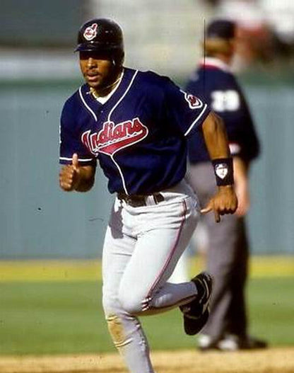 Cleveland Indians Albert Belle MLB jersey front view