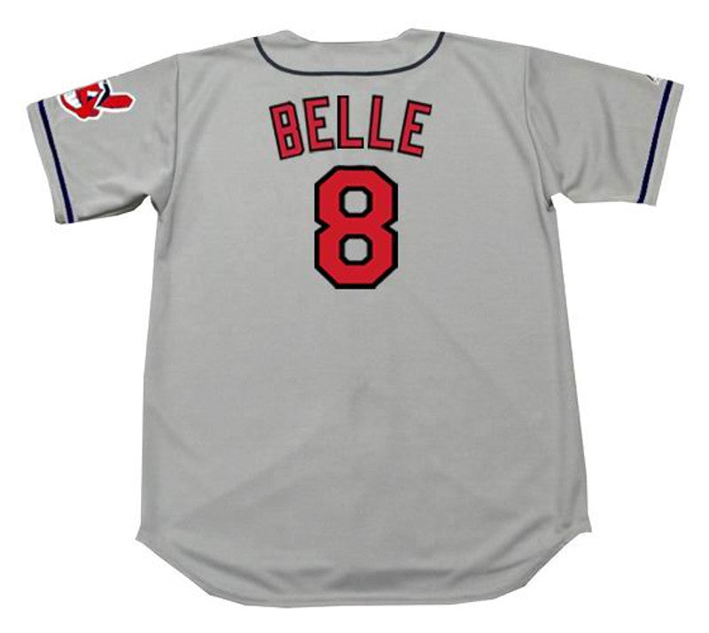 Cleveland Indians Albert Belle MLB jersey front view