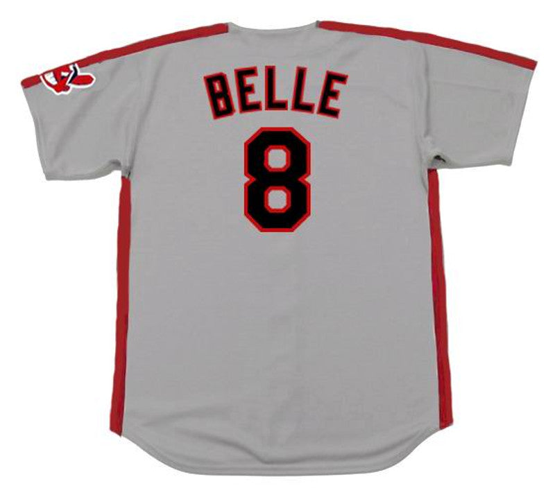 Cleveland Indians Albert Belle MLB jersey front view