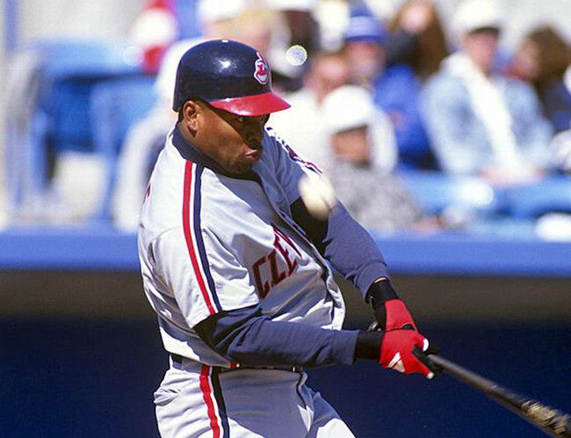 Cleveland Indians Albert Belle MLB jersey front view