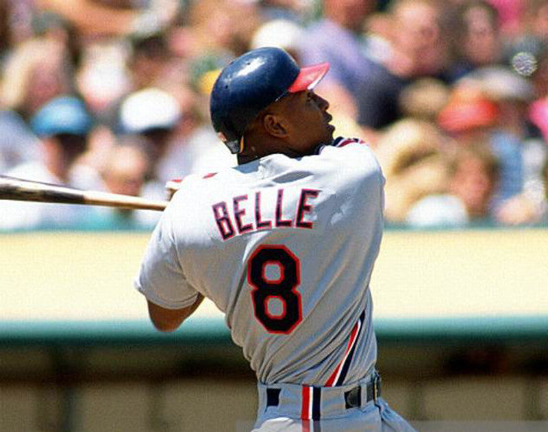 Cleveland Indians Albert Belle MLB jersey front view