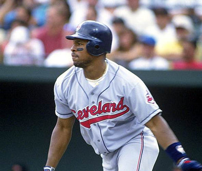 Cleveland Indians Albert Belle MLB jersey front view