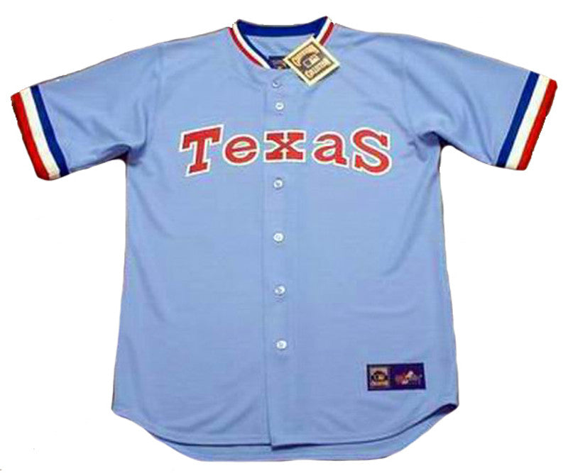 Texas Rangers Nolan Ryan 1980s Cooperstown MLB jersey front view
