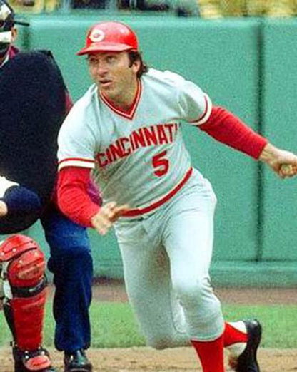 Cincinnati Reds Johnny Bench Cooperstown MLB jersey front view