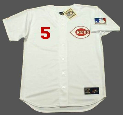 Cincinnati Reds Johnny Bench Cooperstown MLB jersey front view