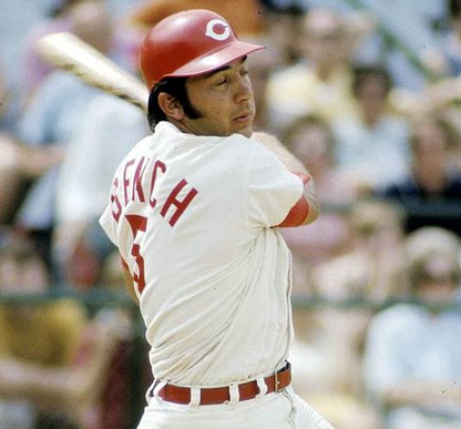 Cincinnati Reds Johnny Bench Cooperstown MLB jersey front view