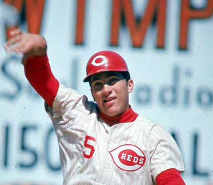 Cincinnati Reds Johnny Bench MLB jersey front view