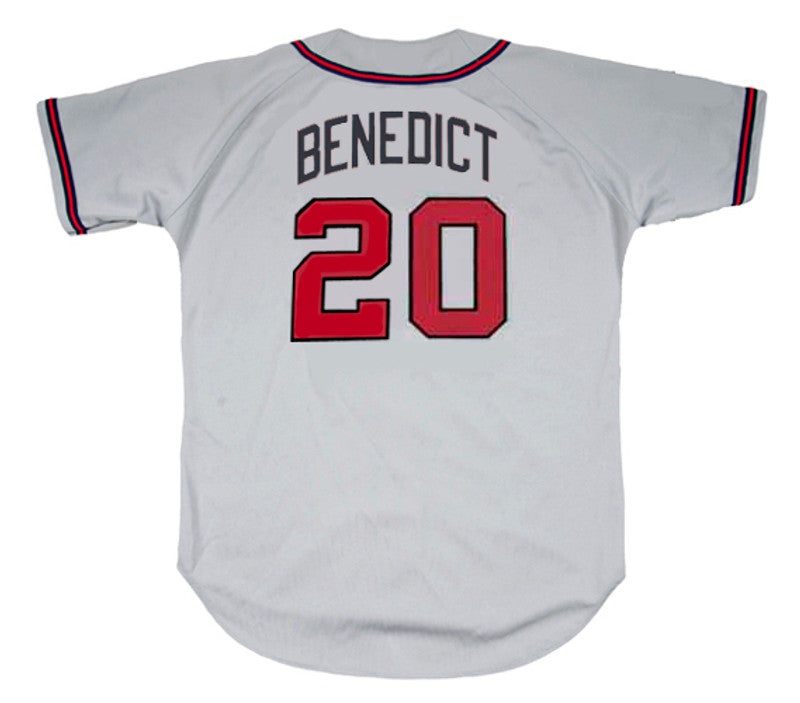 Atlanta Braves Bruce Benedict MLB jersey front view