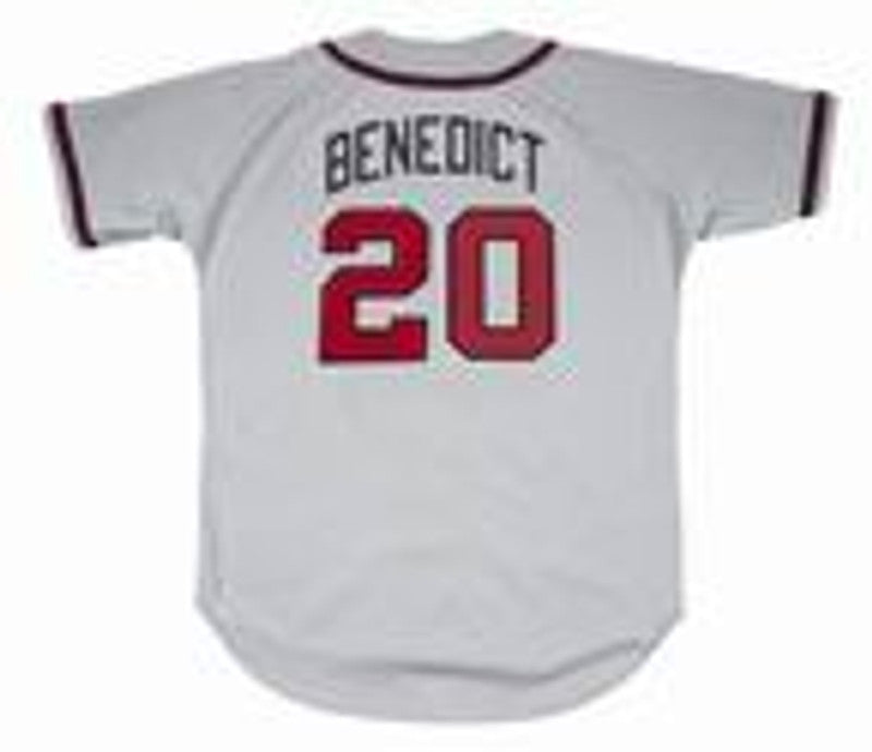 Atlanta Braves Bruce Benedict MLB jersey front view