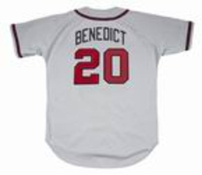 Atlanta Braves Bruce Benedict MLB jersey front view