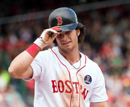 Andrew Benintendi Boston Strong Red Sox 2019 Home Throwback Baseball Jersey jersey front view