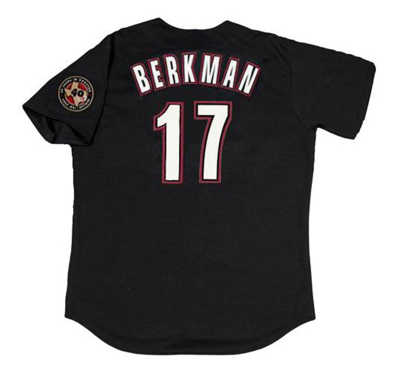 Houston Astros Lance Berkman MLB jersey front view