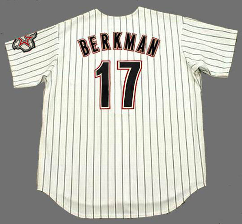 Houston Astros Lance Berkman MLB jersey front view