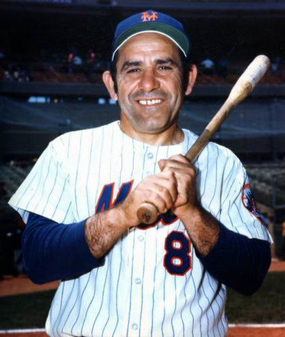 New York Mets Yogi Berra MLB jersey front view