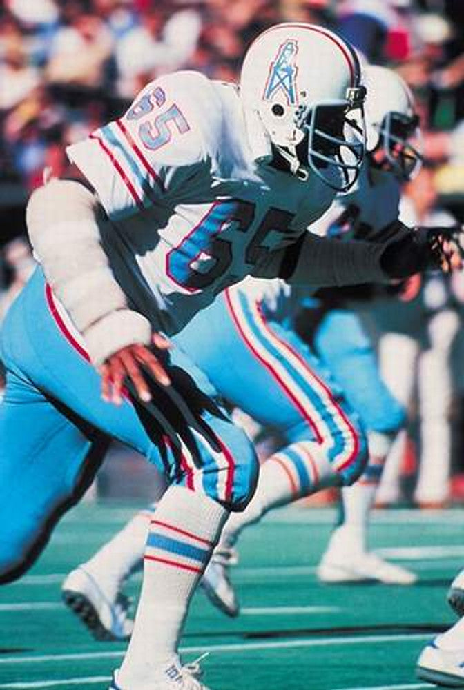 Houston Oilers Elvin Bethea NFL jersey front view