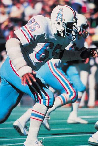 Houston Oilers Elvin Bethea NFL jersey front view
