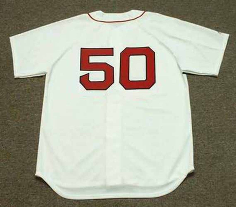Mookie Betts Boston Strong Red Sox 2015 Home Throwback Baseball Jersey jersey front view