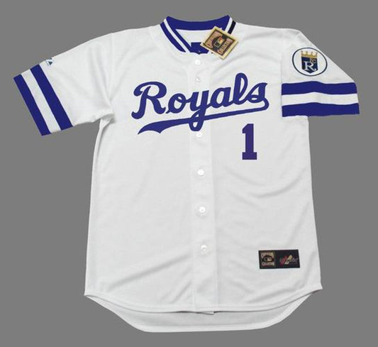 BB KCR 1985 Home Throwback Baseball Stitched Jersey, Vintage Baseball Jersey, Retro Sewn Jersey