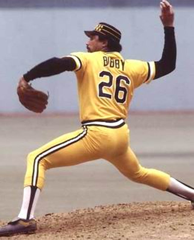 Pittsburgh Pirates Jim Bibby Cooperstown MLB jersey front view