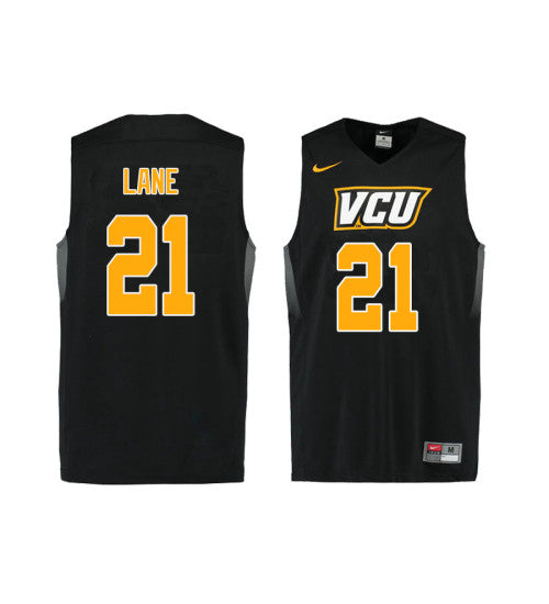 Vcu Rams 21 Khris Lane College Basketball Jersey Black | Stitched Jersey RTJS 6373