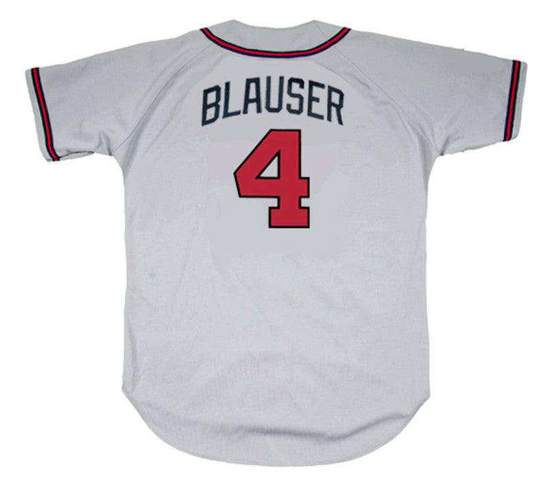 Atlanta Braves Jeff Blauser MLB jersey front view