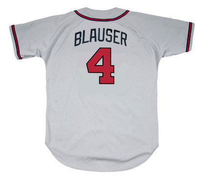 Atlanta Braves Jeff Blauser MLB jersey front view