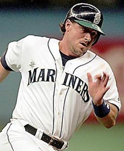 Seattle Mariners Mike Blowers MLB jersey front view