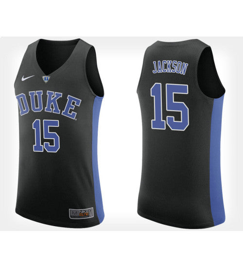 Duke Blue Devils 15 Frank Jackson Black Alternate College Basketball Jersey | Stitched Jersey RTJS 4778