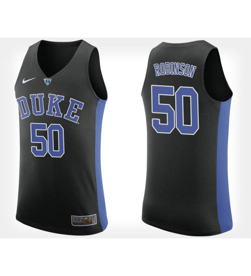 Duke Blue Devils 50 Justin Robinson Black Alternate College Basketball Jersey | Stitched Jersey RTJS 4685
