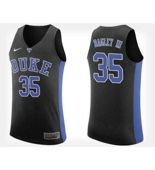Duke Blue Devils 35 Marvin Bagley Iii Black Alternate College Basketball Jersey stitched retro jersey