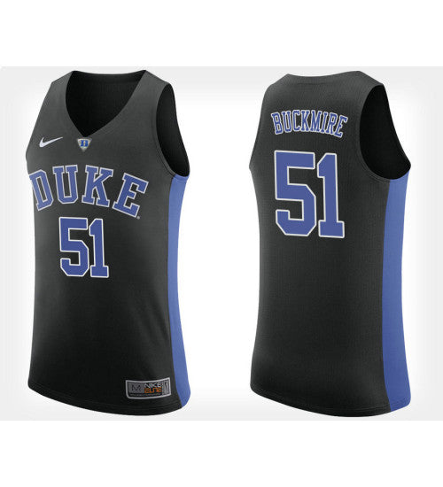 Duke Blue Devils 51 Mike Buckmire Black Alternate College Basketball Jersey stitched retro jersey