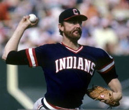 Cleveland Indians Bert Blyleven MLB jersey front view