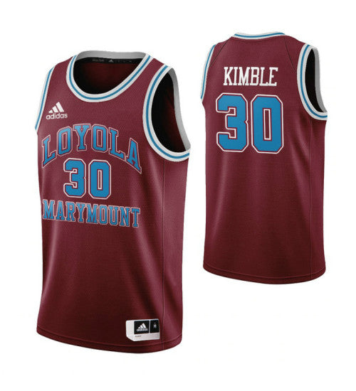 Loyola Marymount Lions 30 Bo Kimble Throwback College Basketball Jersey Wine | Stitched Jersey RTJS 3355
