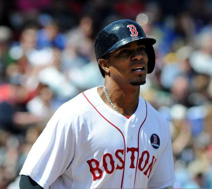 Xander Bogaerts Boston Strong Red Sox 2015 Home Throwback Baseball Jersey jersey front view