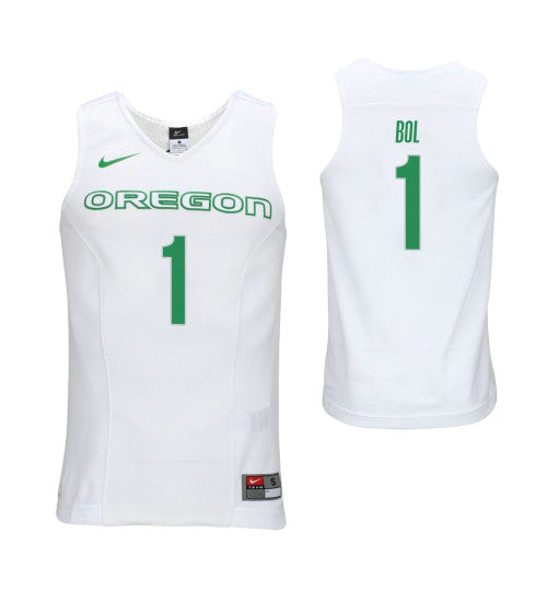 Oregon Ducks Bol Bol College Basketball Jersey White stitched college jersey