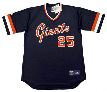 San Francisco Giants Barry Bonds 1980s Cooperstown MLB jersey front view