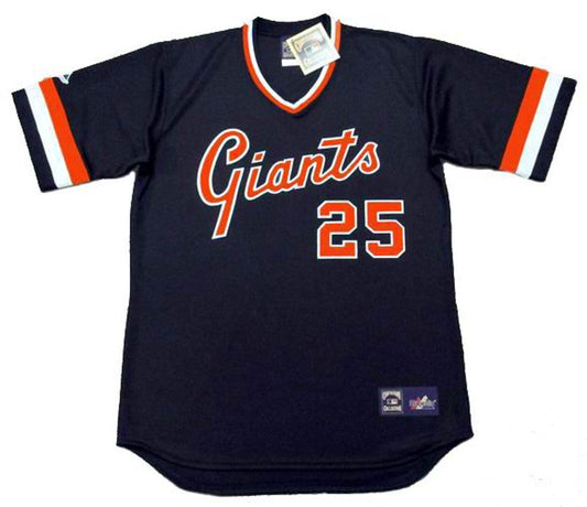 BB SFG 1980s Cooperstown Away Baseball Stitched Jersey, Vintage Baseball Jersey, Retro Sewn Jersey