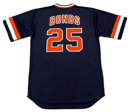 San Francisco Giants Barry Bonds 1980s Cooperstown MLB jersey front view