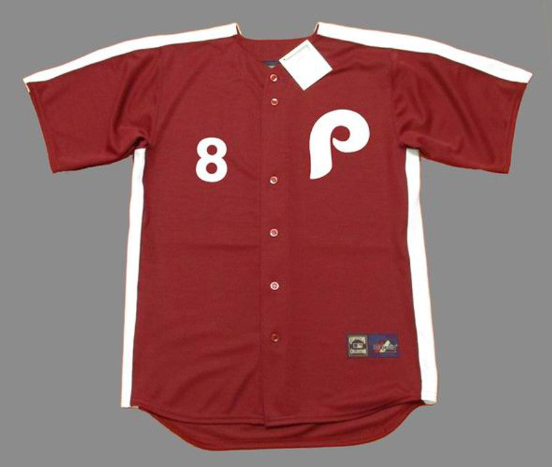 Philadelphia Phillies Bob Boone Cooperstown MLB jersey front view