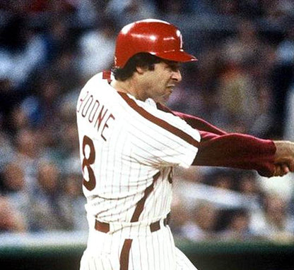 Philadelphia Phillies Bob Boone Cooperstown MLB jersey front view