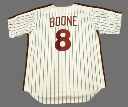 Philadelphia Phillies Bob Boone Cooperstown MLB jersey front view