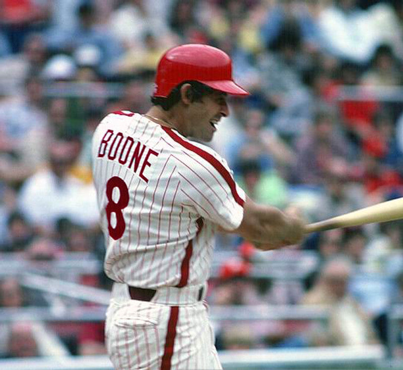 Philadelphia Phillies Bob Boone Cooperstown MLB jersey front view
