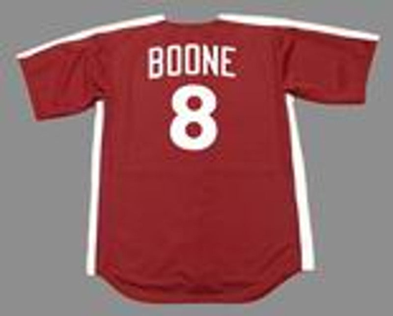 Philadelphia Phillies Bob Boone Cooperstown MLB jersey front view
