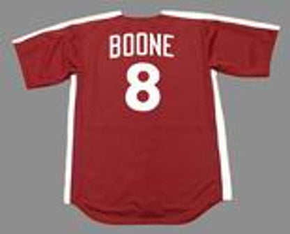 Philadelphia Phillies Bob Boone Cooperstown MLB jersey front view