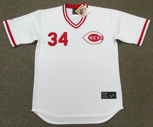 Cincinnati Reds Pedro Borbon Cooperstown MLB jersey front view