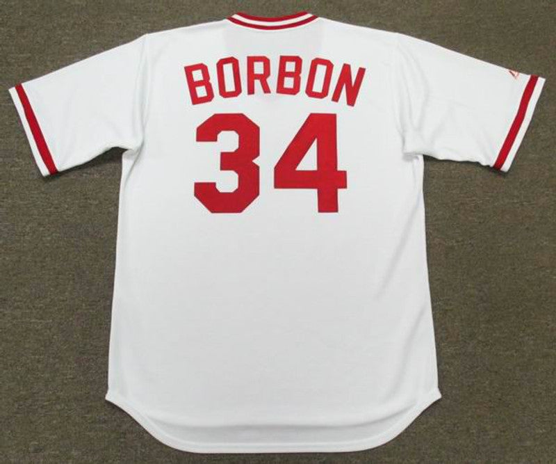 Cincinnati Reds Pedro Borbon Cooperstown MLB jersey front view