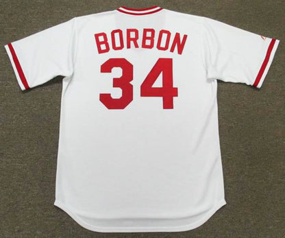 Cincinnati Reds Pedro Borbon Cooperstown MLB jersey front view